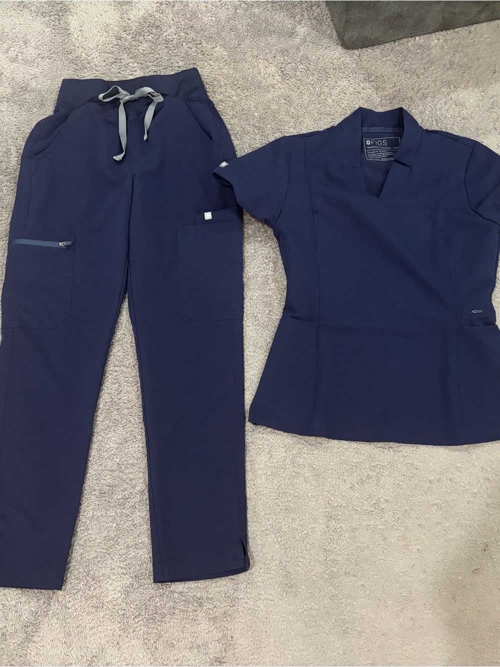 XXS/P FIGS Navy Blue Scrub Set